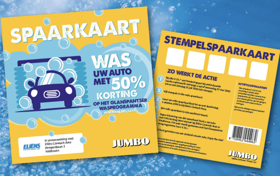 Actie Jumbo afgelopen Eliens Carwash