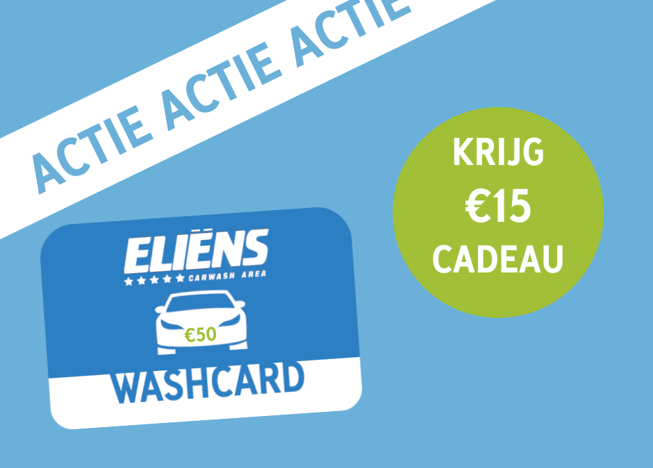 €15 cadeau op je washcard